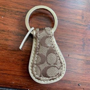 NEW Coach Monogram Logo Keychain